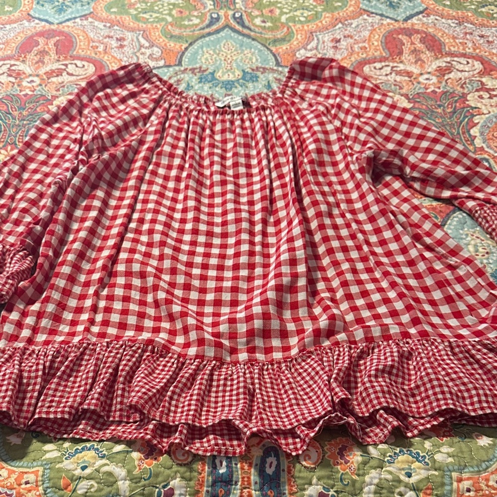 Counterparts Red Gingham Women's Top